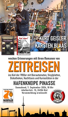 Kurt Geisler mit Karsten Blaas in der Hafenkneipe Pinasse